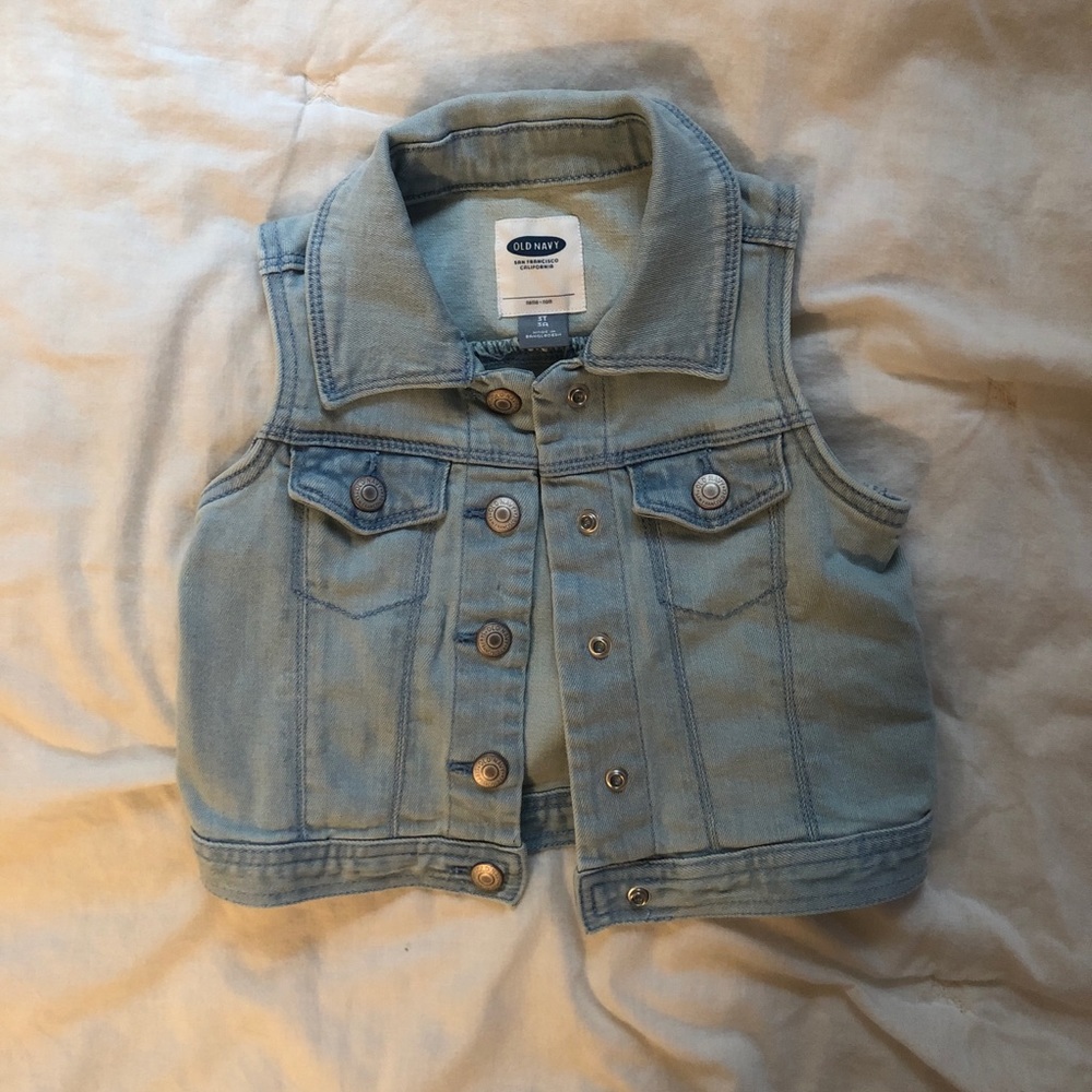 3T girls old navy denim vest